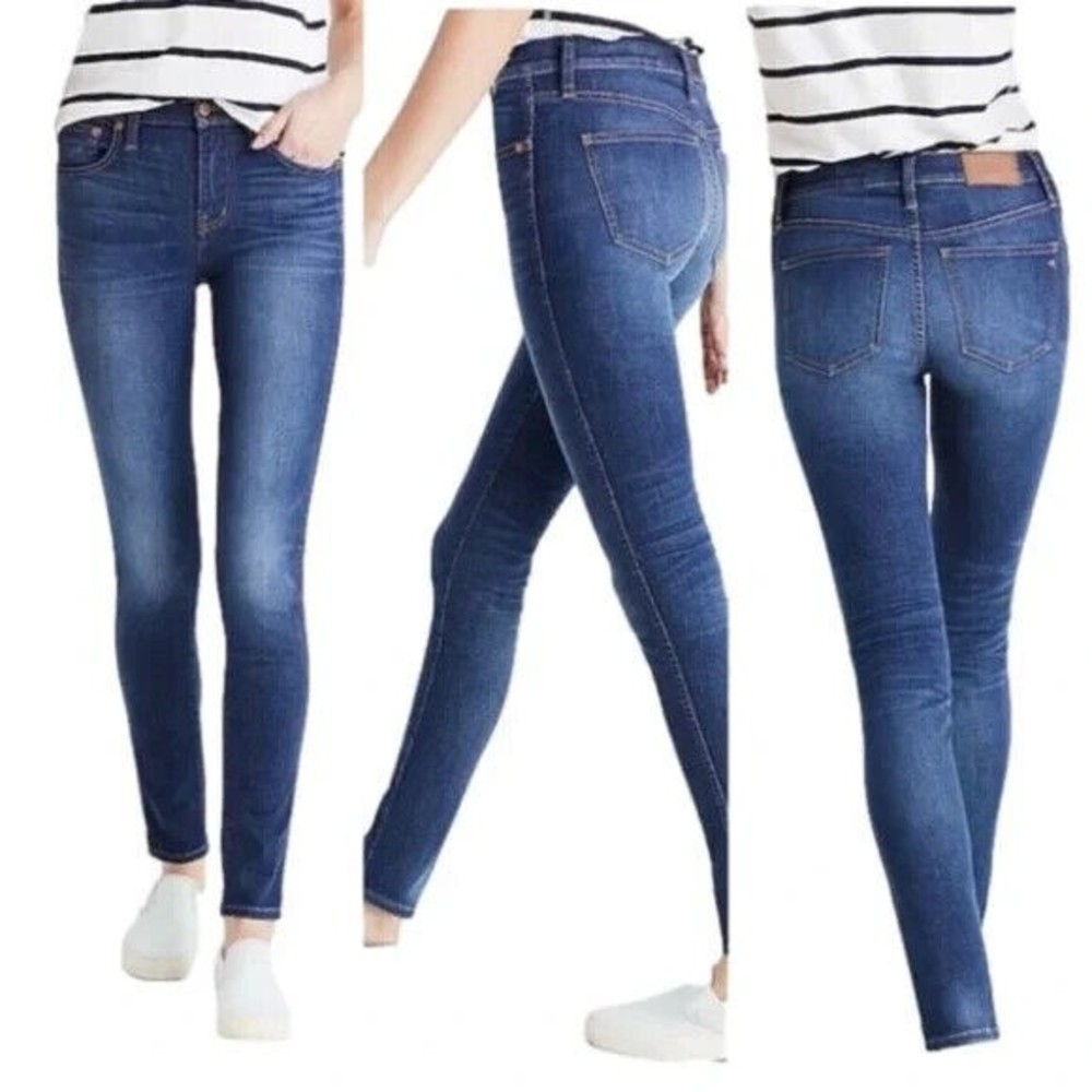 Madewell  10" High Rise Skinny Medium Wash Denim Stretch Jeans Women's Size 28